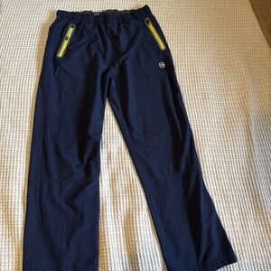 Free Country Hiking Stretch Pants Navy Men's Large Trail Outdoor Zip Up Pockets